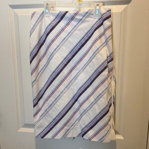 White House Black Market Diagonal Striped Skirt